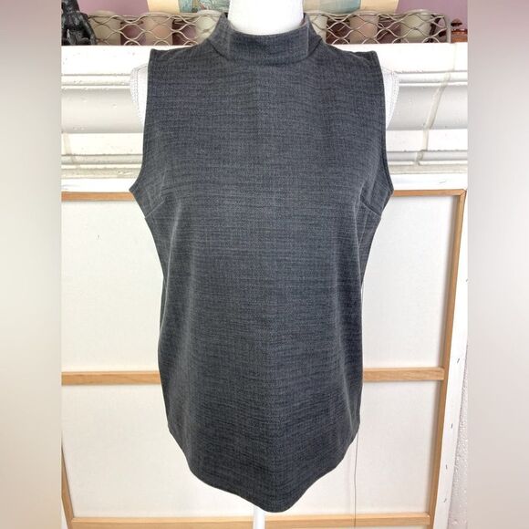 BR beautiful mock turtleneck top w/ back button keyhole neck/ back - Picture 1 of 8